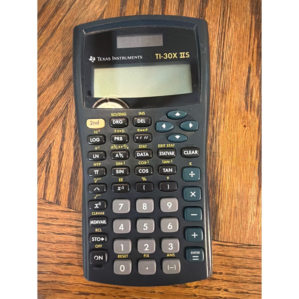 Texas Instruments TI-30X IIS Scientific Calculator Dark Blue 2-Line Display